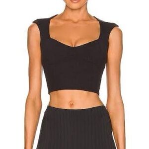 ALO Yoga ribbed sweetheart top